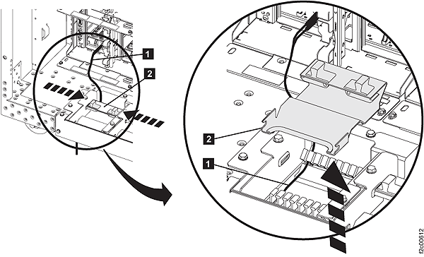 Tailgate cable clamping and fibre channel cable retention hardware