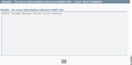 Window: DS8000 Storage Manager server details