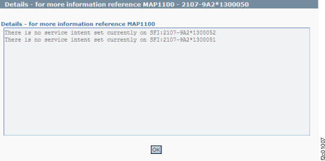 Window: Check service intent details
