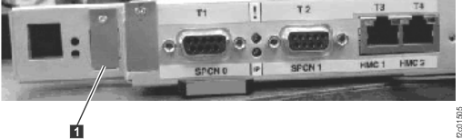 Service processor card P1-I2C cover