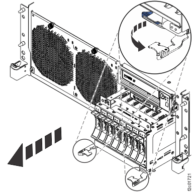 Removing the disk drive backplane