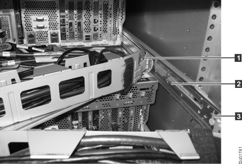 Preparing the CEC enclosure for service position