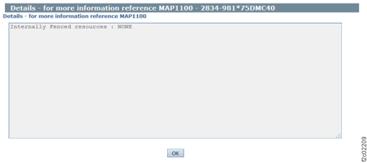 Window: Internally fenced resources details