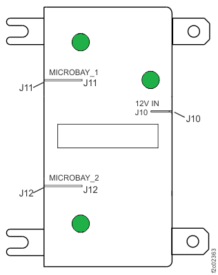 Direct power junction assembly (direct PJA) locations (models 984, 84E, 985, 85E, 986, 86E, 988, 88E)