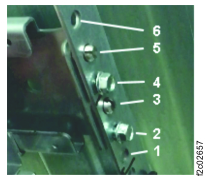 I/O enclosure rail holes, rear