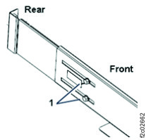 Flash enclosure right rail extension screws