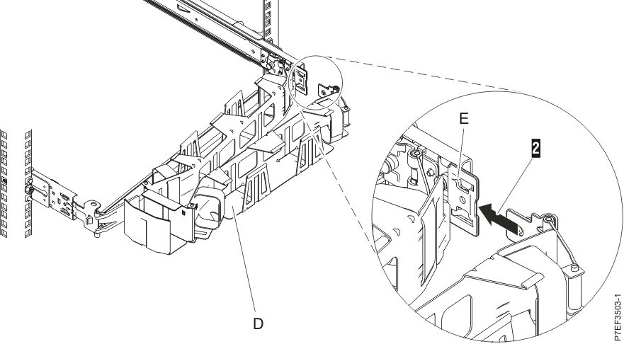 Fastening rear arm to rail