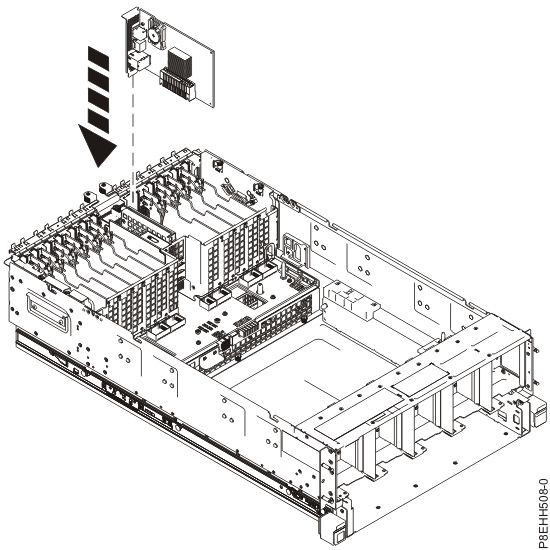 Installing the service processor card